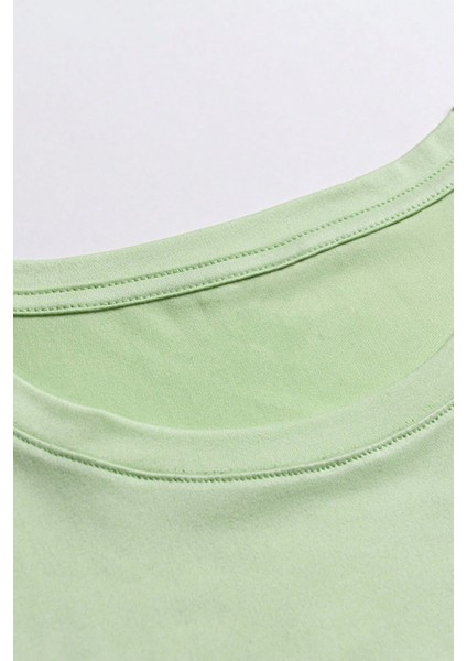 Good Vibe Baskılı Kadın Oversize T-Shirt modelleri