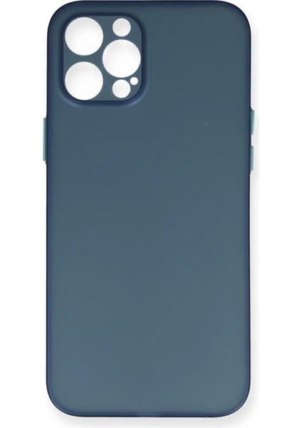 Buğz Iphone 12 Pro Max Kılıf Pp Ultra Ince Kapak - Mavi