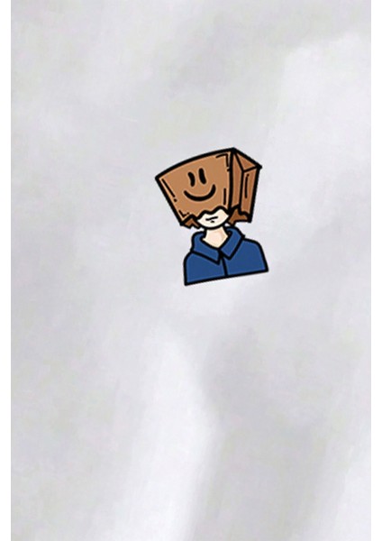 Karton Kafa Baskılı Renglam Kol Oversize T-Shirt fiyatları