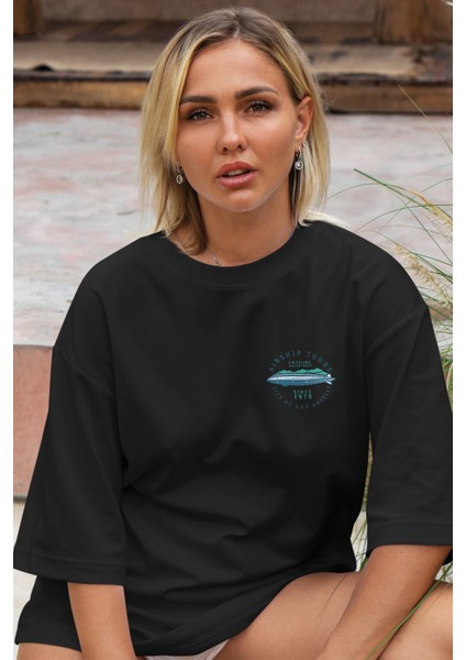 Aırshıptours Baskılı Oversize T-Shirt