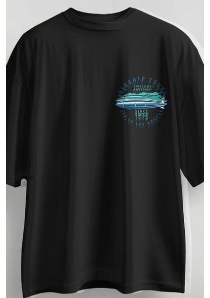 Aırshıptours Baskılı Oversize T-Shirt fiyatları