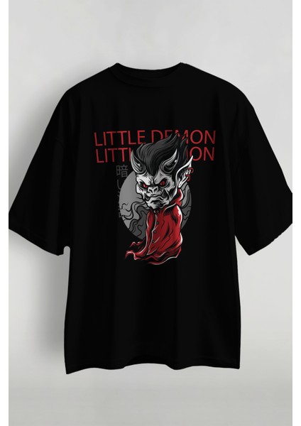 Lucifer Baskılı Oversize T-Shirt fiyatları