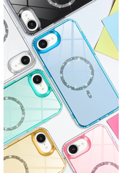 Buğz Apple Iphone 16E Live Diamond Magsafe Kapak - Mavi fırsatları