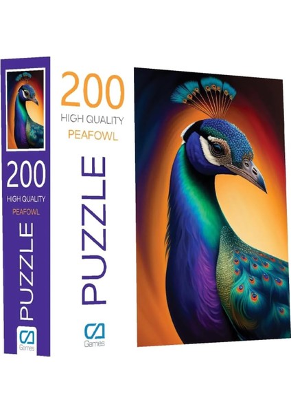 Tavus Kuşu 200 Parça 2,2mm Kalınlık 34X48CM Profesyonel Hobi Puzzle Yapboz Serisi fiyatları