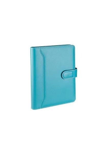 2k 5259 Ajanda Tarihsiz Kareli 17X24 Cm. Ajanda/defter Hesap Makineli Deri Organizer, Turkuaz fiyatları