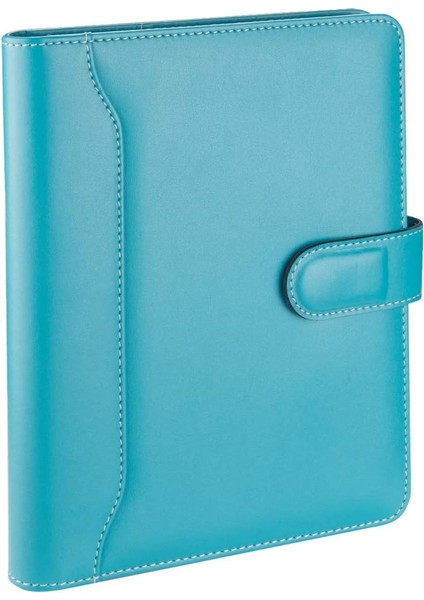 2k 5259 Ajanda Tarihsiz Kareli 17X24 Cm. Ajanda/defter Hesap Makineli Deri Organizer, Turkuaz modelleri