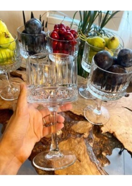 6lı Sunumluk Ayaklı Kase 500 cc Kokteyl Bardağı modelleri