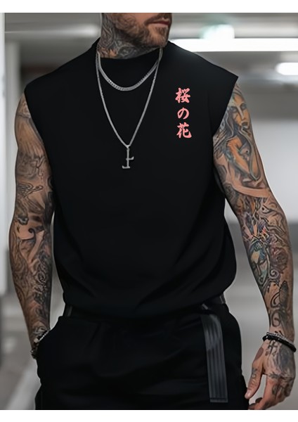 Erkek Kolsuz Oversize Çicek Baskılı T-Shirt Rahat ve Şık Tasarım modelleri