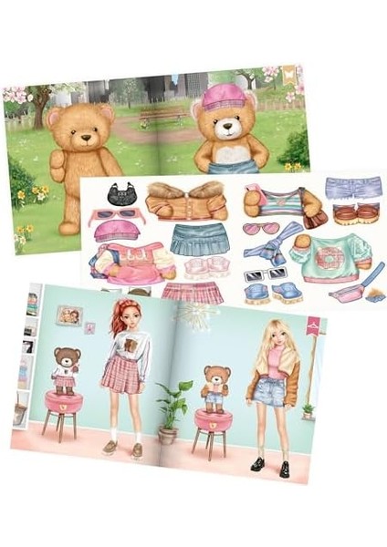 13209 Çıkartma Defteri, 20 Resimli Arka Plan Sayfası, Kişisel Tasarım Için, 3 Çift Sayfa Çıkartma Dahil modelleri