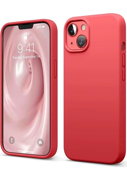 Buğz Newface Iphone 14 Kılıf First Silikon - Kırmızı
