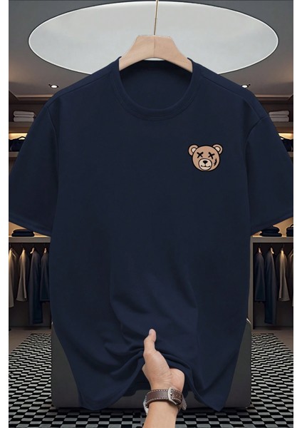 Kalbe Ayı Baskılı Oversize T-Shirt