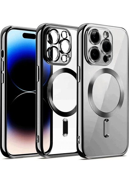 Buğz Iphone 12 Pro Kılıf Kross Magneticsafe Kapak - Gümüş