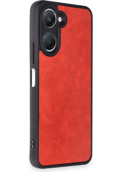 Buğz Newface Vivo Y18 Kılıf Aras Deri Kapak - Kırmızı modelleri