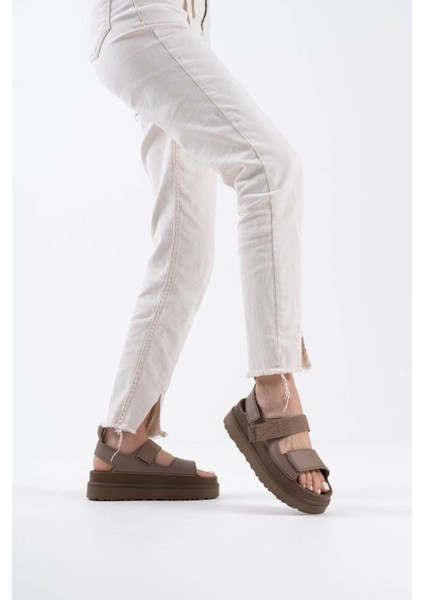 Zeta Kahverengi Kadın Sandalet modelleri