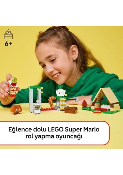Super Mario Toad Kampı 72040 - 6 Yaş ve Üzeri Çocuklar Için Yaratıcı Oyuncak Yapım Seti, Eğlenceli Doğa ve Kamp Macerası Temalı Hediye Fikri, Oyun ve Sergileme Deneyimi (159 Parça)