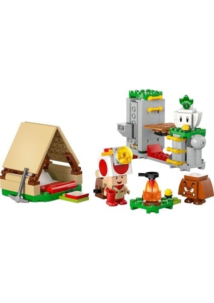 Super Mario Toad Kampı 72040 - 6 Yaş ve Üzeri Çocuklar Için Yaratıcı Oyuncak Yapım Seti, Eğlenceli Doğa ve Kamp Macerası Temalı Hediye Fikri, Oyun ve Sergileme Deneyimi (159 Parça) fiyatları