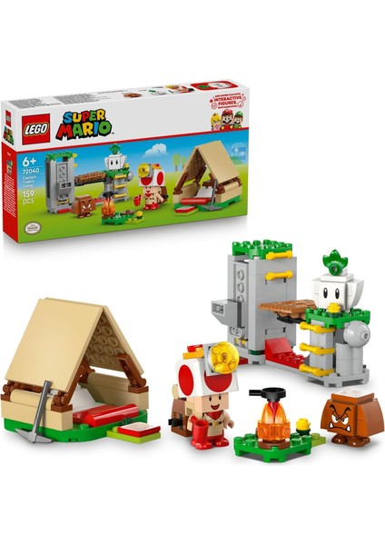 Super Mario Toad Kampı 72040 - 6 Yaş ve Üzeri Çocuklar Için Yaratıcı Oyuncak Yapım Seti, Eğlenceli Doğa ve Kamp Macerası Temalı Hediye Fikri, Oyun ve Sergileme Deneyimi (159 Parça) modelleri