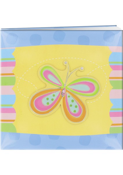 30 cm x 30 cm Postbound Aplike Kapak Hatıra Defteri, Kelebek fiyatları