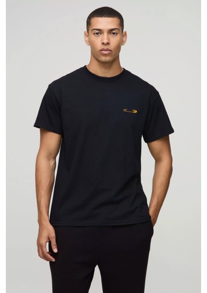 Ataç Baskılı Siyah Oversize T-Shirt - Rahat ve Şık Tasarım fiyatları