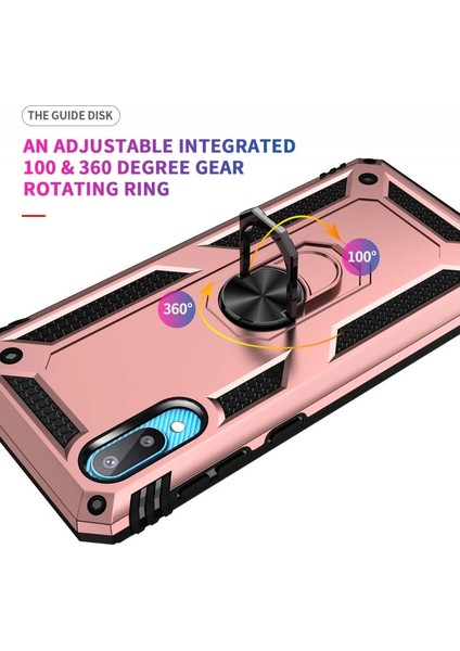 Buğz Samsung Galaxy A02 Kılıf Sofya Yüzüklü Silikon Kapak - Rose indirimleri