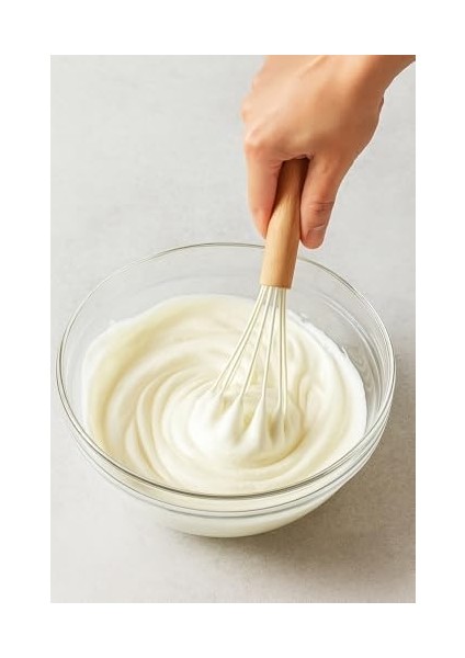 3 Lü Silikon Mutfak Seti Bambu Saplı Fırça Spatula Çırpıcı Dayanıklı Yapışmaz Hamur Karıştırıcı Çırpıcı Set Ergonomik Ahşap Saplı Mutfak Gereçleri Kolay Temizlenebilir Sağlıklı Pişirme