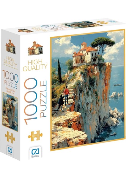 Tepedeki Ev 1000 Parça 2,2mm Kalınlık 48X68CM Profesyonel Hobi Puzzle Yapboz Serisi fiyatları