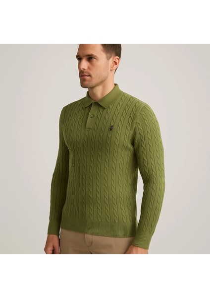 Polo Yaka Desenli Tişört