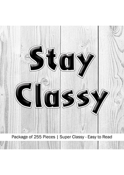 Creek Mektup Pop-Çıkışları, 4" Siyah Kravat Ilişkisi, Bülten Panoları, Dinlenme Odaları, Resepsiyon Alanları, Işaretler, Ekranlar ve Daha Fazlası Için Şık Siyah Tasarımcı Mektupları! 4", Set fiyatları