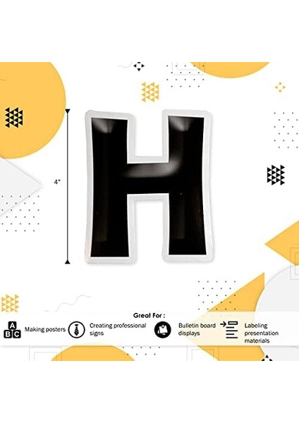 Creek Mektup Pop-Çıkışları, 4" Siyah Kravat Ilişkisi, Bülten Panoları, Dinlenme Odaları, Resepsiyon Alanları, Işaretler, Ekranlar ve Daha Fazlası Için Şık Siyah Tasarımcı Mektupları! 4", Set modelleri