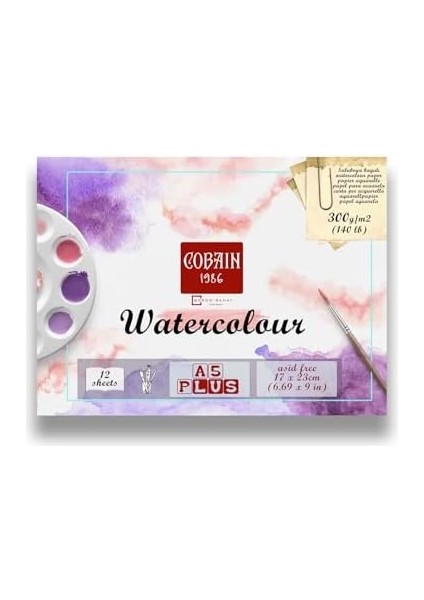 Bordo Sanat Taha Demir 1986 Sulu Boya Defteri 12 Yaprak 300GR Watercolour Aquarelle (A5PLUS 17X23CM) modelleri