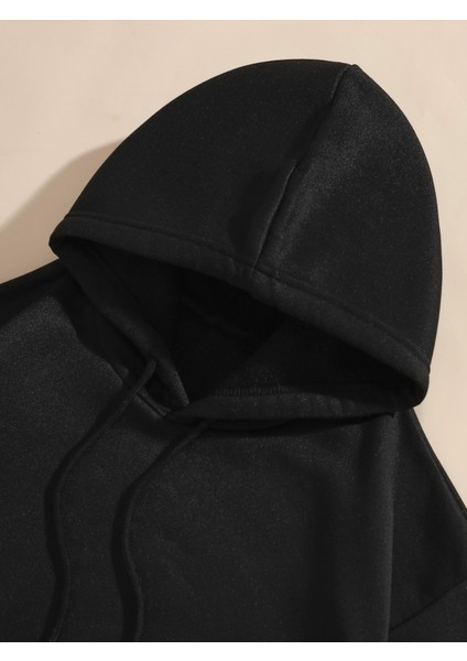 Unisex Kapüşonlu Live By The Sun & Moon Sırt Baskılı Oversize Hoodie - Sokak Stili - Günlük Kombin modelleri