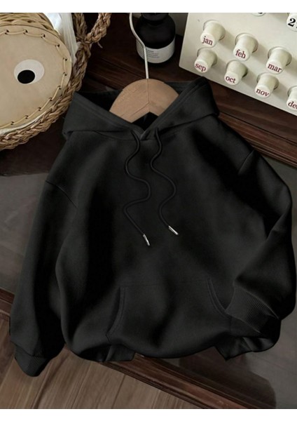 Unisex Kapüşonlu Live By The Sun & Moon Sırt Baskılı Oversize Hoodie - Sokak Stili - Günlük Kombin indirimleri