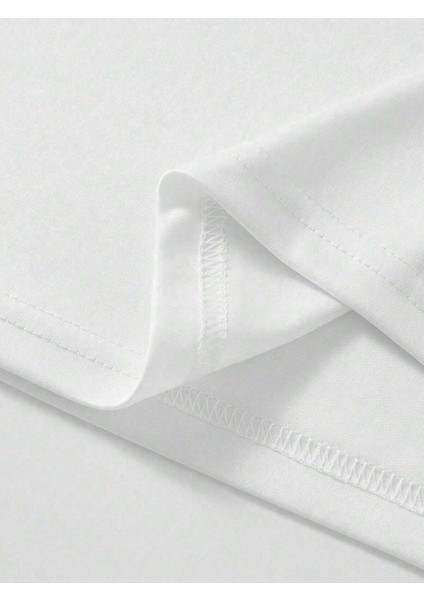 Kart Sırt Baskı Detaylı Erkek Oversize T-Shirt modelleri