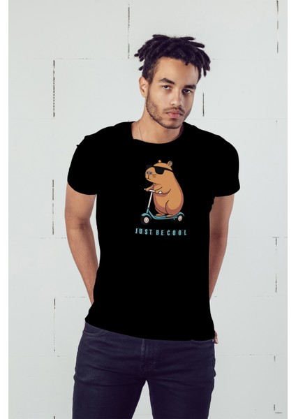 Cool Baskılı Erkek Oversize T-Shirt