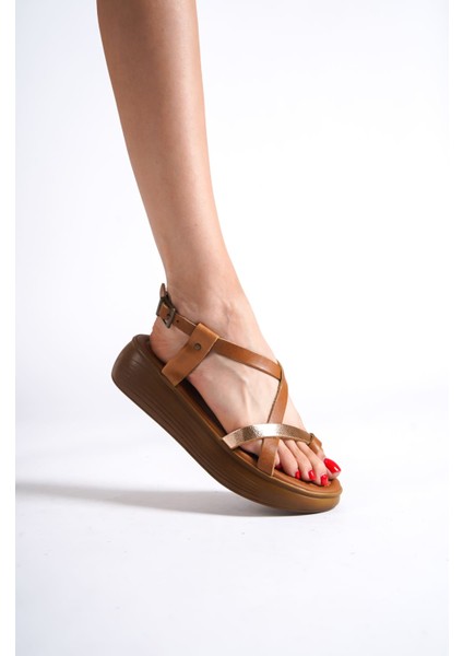 Legia Taba Altın Detaylı Hakiki Deri Sandalet indirimleri