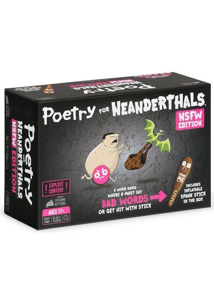 Exploding Kittens Tarafından Neanderthals Nsfw Sürümü Şiir - Yetişkinler ve Gençler Için Kart Oyunları - Eğlenceli Parti Oyunları