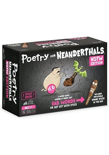 Exploding Kittens Tarafından Neanderthals Nsfw Sürümü Şiir - Yetişkinler ve Gençler Için Kart Oyunları - Eğlenceli Parti Oyunları fiyatları