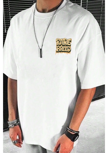 Rare Breed Sırt Baskı Detaylı Erkek Oversize T-Shirt indirimleri
