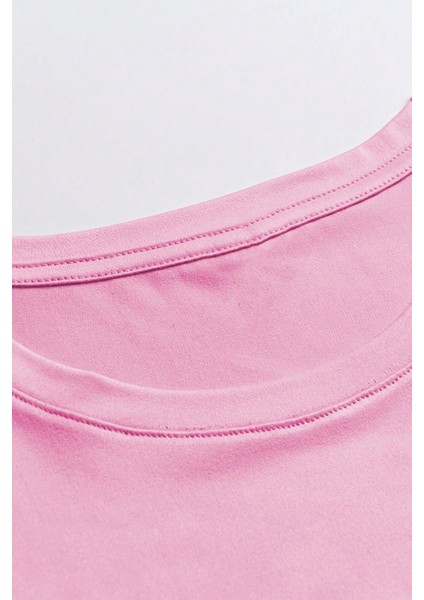 Good Vibe Baskılı Kadın Oversize T-Shirt modelleri