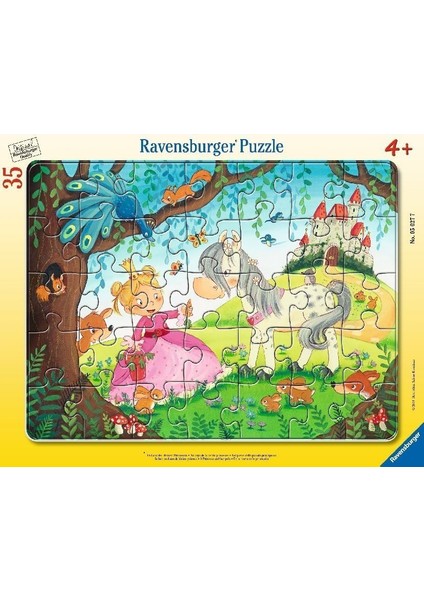35 Parça Büyük Çerçeveli Puzzle Küçük Prenses
