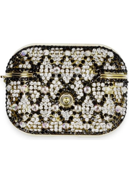 Buğz Newface Airpods Pro 2 (2.nesil) Klor Taşlı Kılıf - Desen 2 modelleri