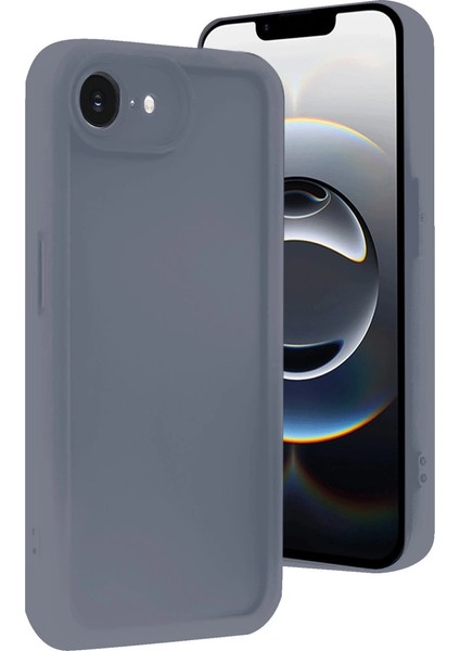Buğz Iphone 16E Kılıf Viera Silikon - Gri