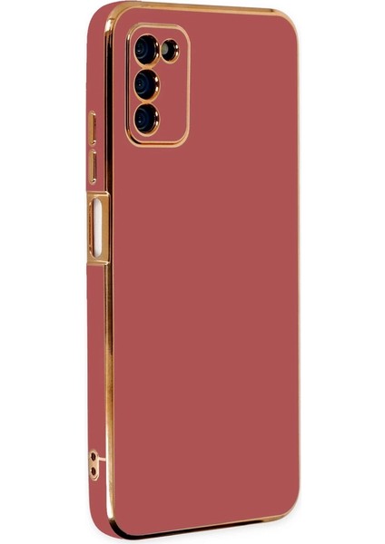 Buğz Samsung Galaxy A03S Kılıf Volet Silikon - Kırmızı