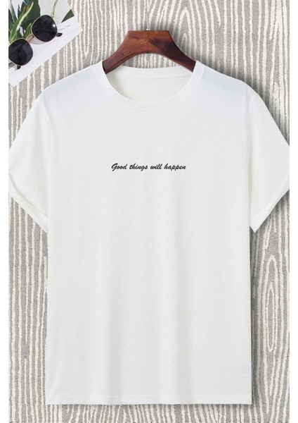 Good Thinks Sırt Baskılı Erkek Oversize T-Shirt modelleri