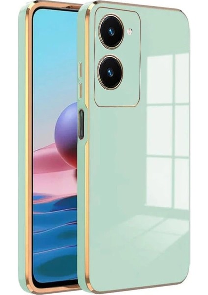 Buğz Newface Vivo Y18 Kılıf Volet Silikon - Açık Yeşil