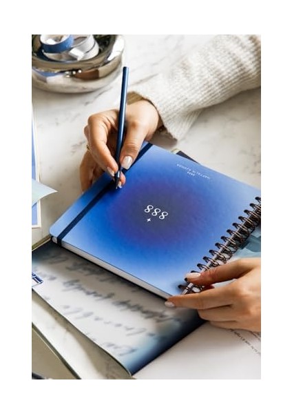 2026 18X20 Spiralli Haftalık Kare Ajanda 12 Aylık - Mavi fiyatları