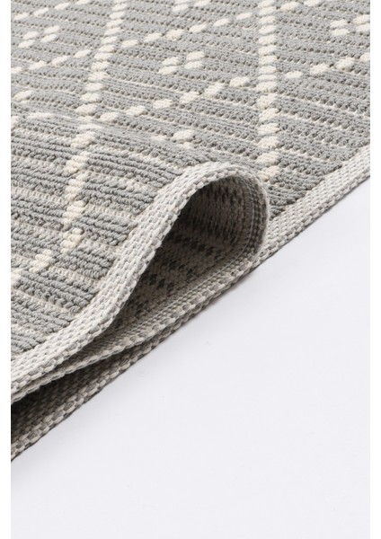 Koza Pamuk Dokuma Halı |kaymaz Tabanlı | Makinede Yıkanabilir Modern Halı | Salon, Kilim |gri| KZA02 indirimleri
