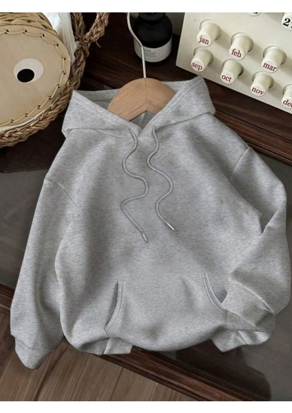 Kadın Kapüşonlu Simple Joy Sırt Baskılı Oversize Hoodie - Sokak Stili - Günlük Kombin fırsatları