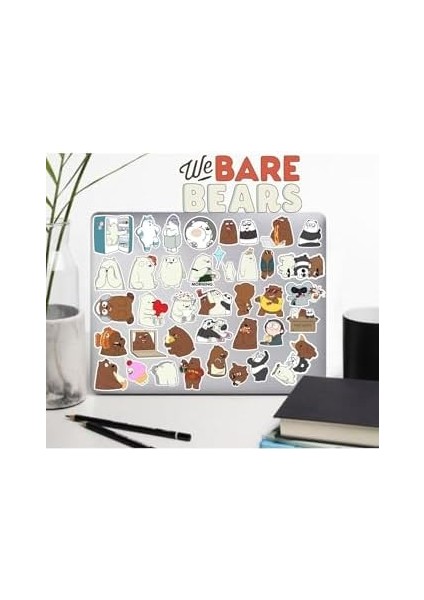 We Bears Kafadar Ayılar Seri 1 Telefon Laptop Notebook Tablet Defter Matara Etiket