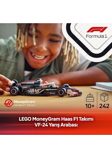 Speed Champions Moneygram Haas F1 Vf-24 Yarış Arabası 77250 - 10 Yaş ve Üzeri Kız ve Erkek Çocukları ile Motorseverler Için Sürücü Minifigür Içeren Yapım ve Sergileme Seti (263 Parça) fiyatları